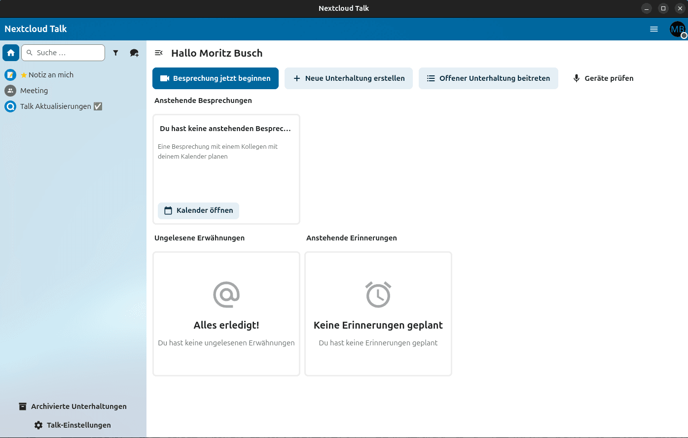 Nextcloud Talk Desktop Client: Sichere und komfortable Kommunikation direkt auf deinem Desktop