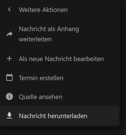 Weitere Optionen