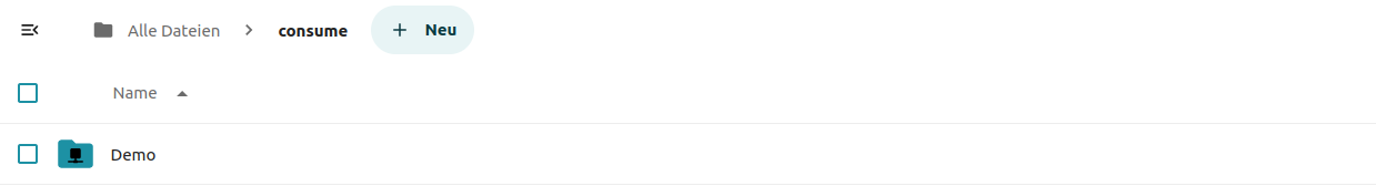 Nextcloud consume folder
